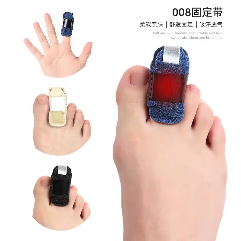 Protection Toe Splints & Finger Bunion Corrector-Unisex Adjustable PU Material with Buckle Closure